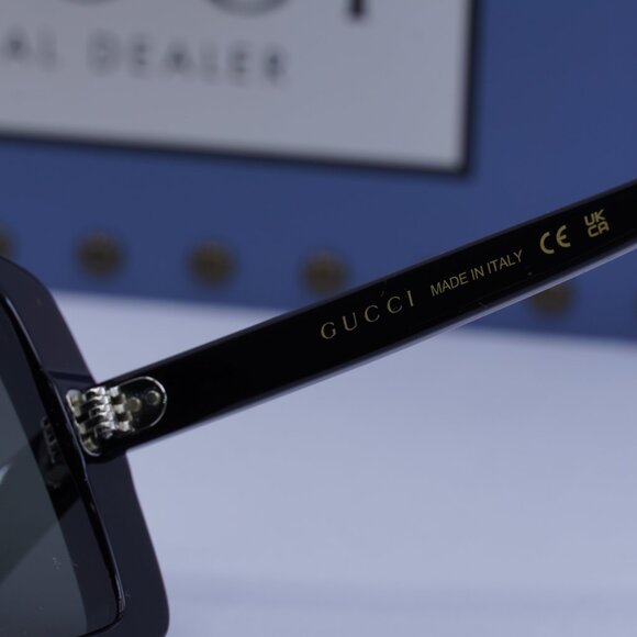 Gucci GG1369S 001 Square Sunglasses - Black\Grey - Picture 7 of 10